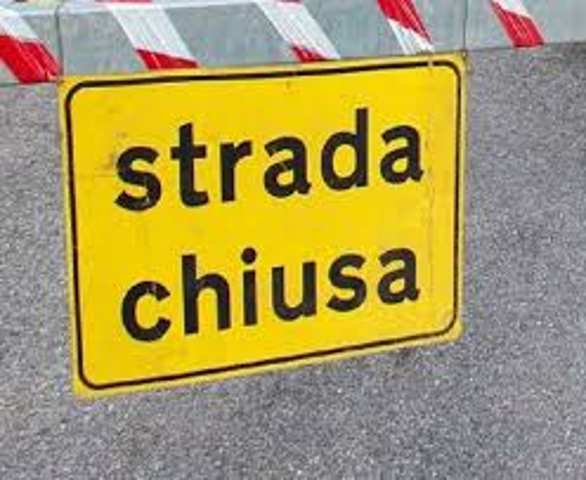 Chiusura al traffico veicolare e pedonale di Strada Alternativa Pessine, dalla Borgata Pessine fino all’incrocio con la S.P. ex SS 458